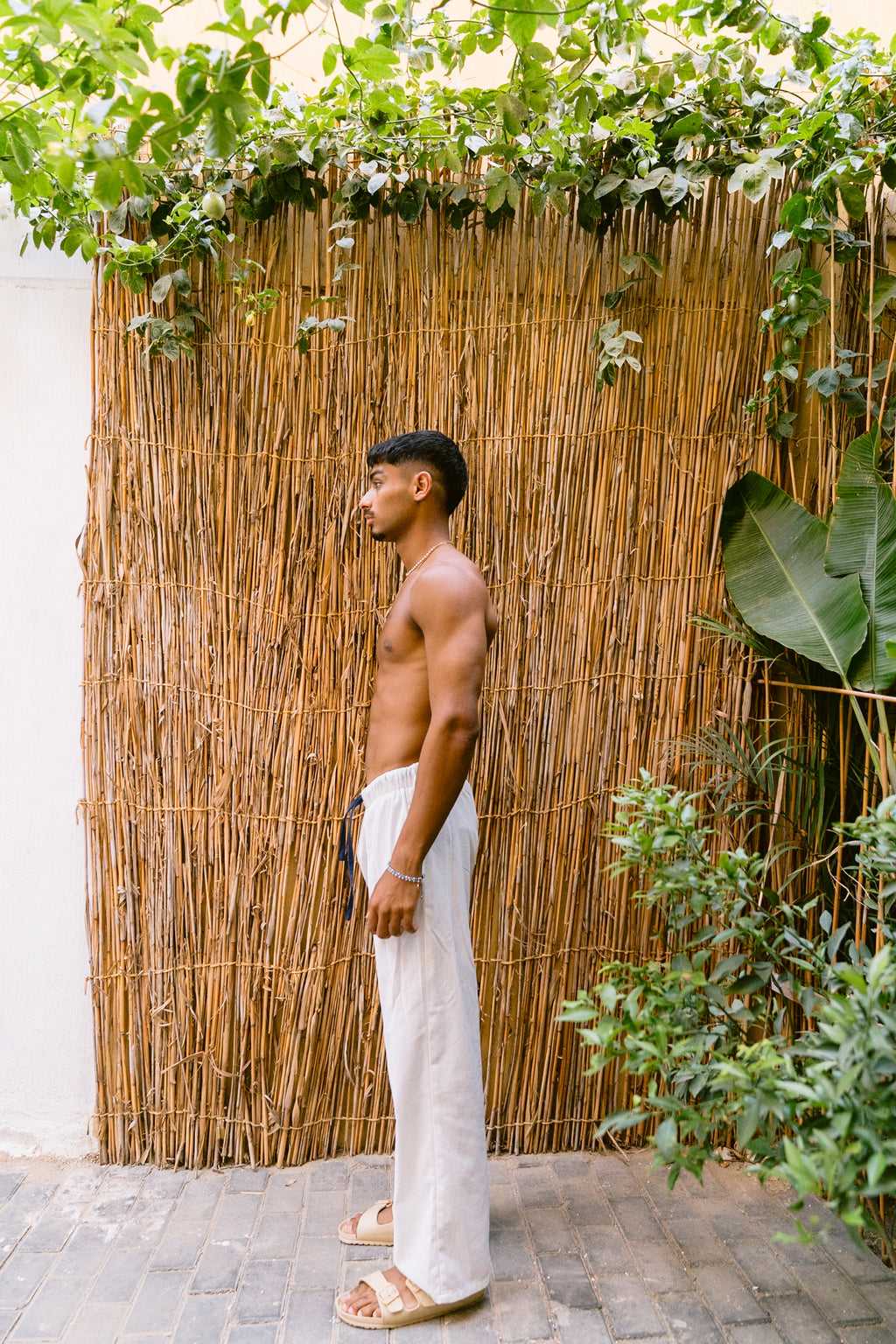 WHITE LINEN PANTS
