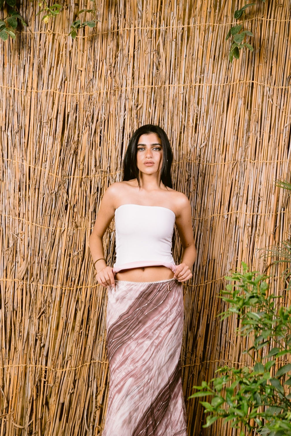 DEUXFACE WHITE/ROSE TOP