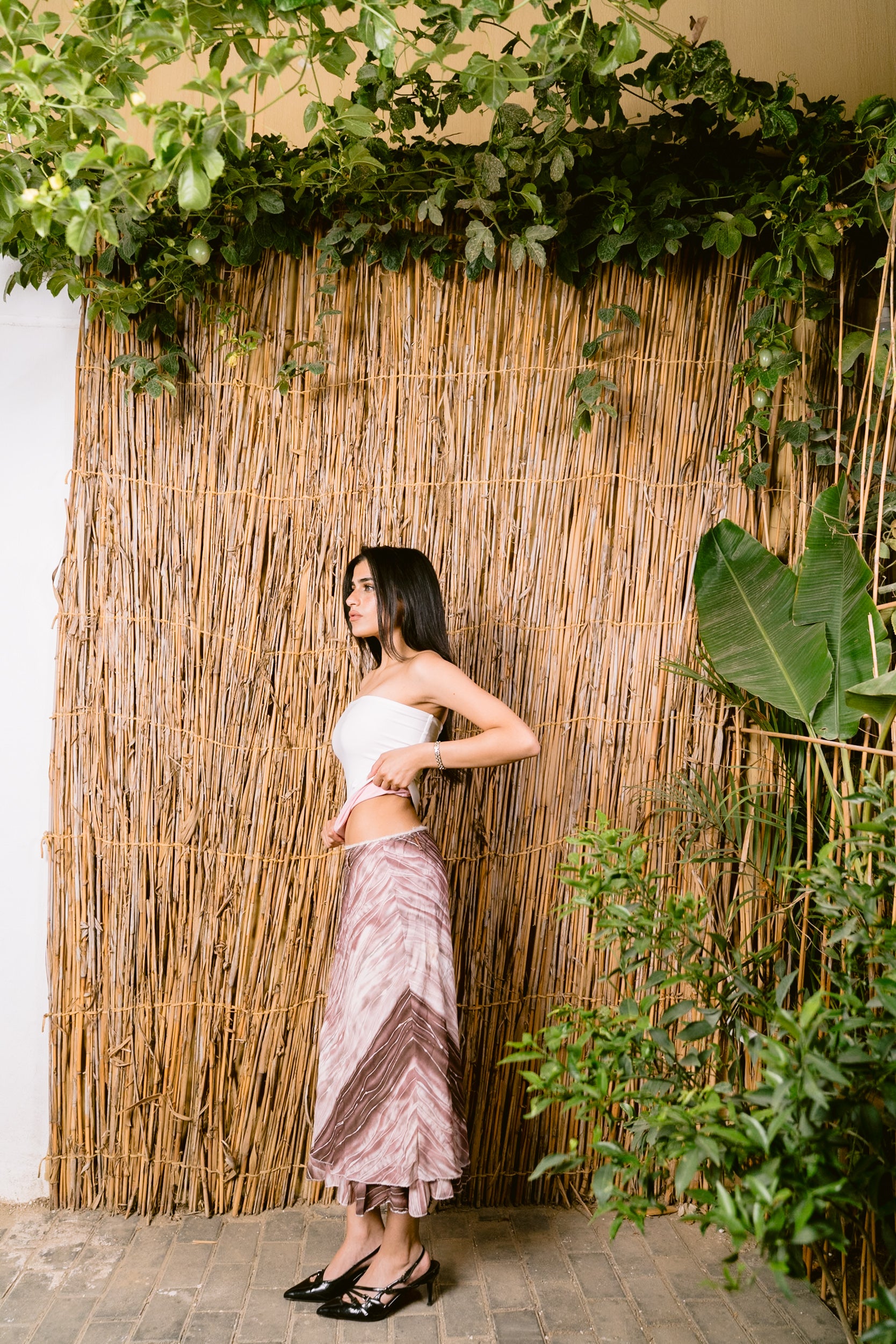 DEUXFACE WHITE/ROSE TOP