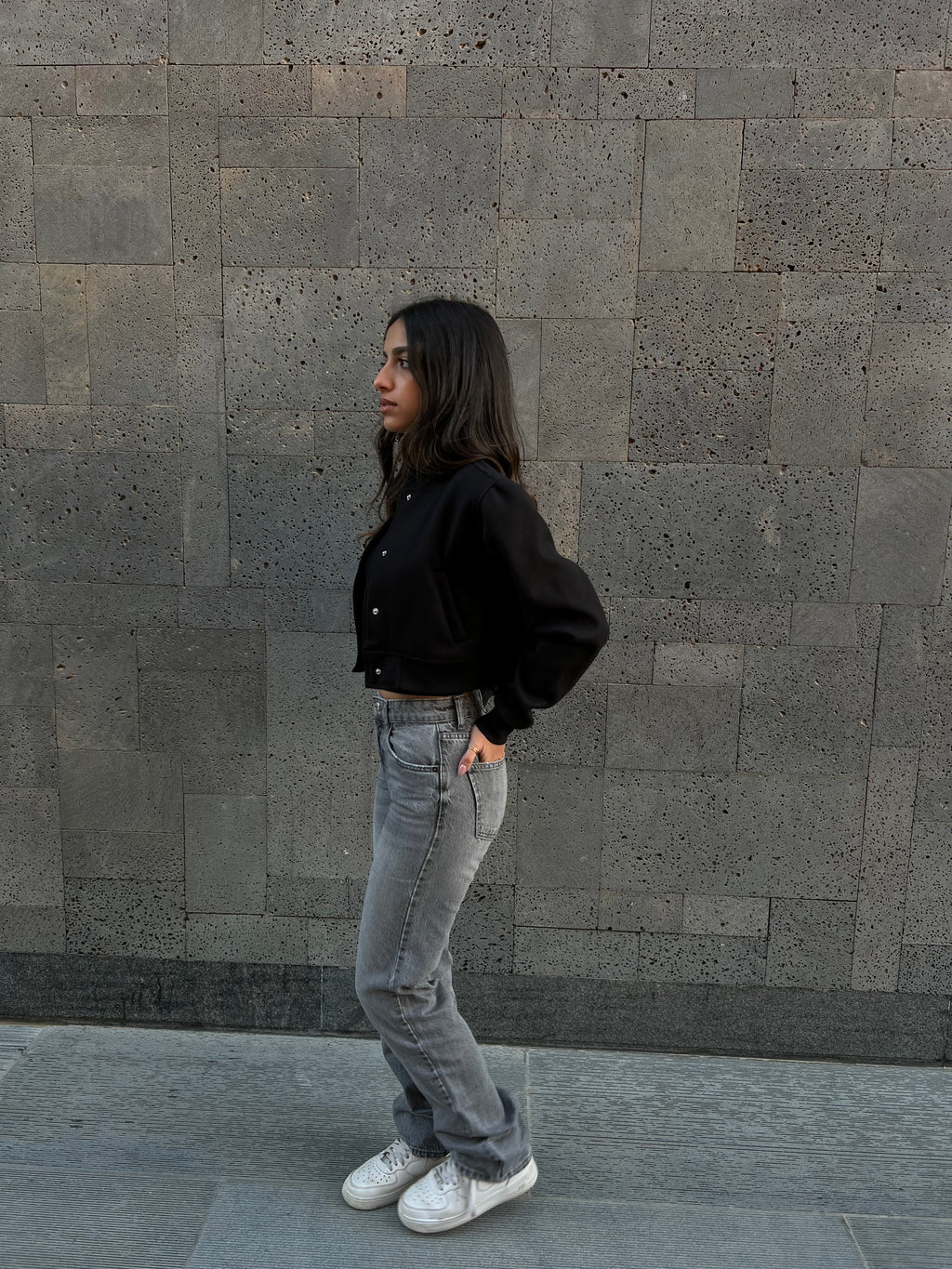 CROPPED BOMBER JACKET